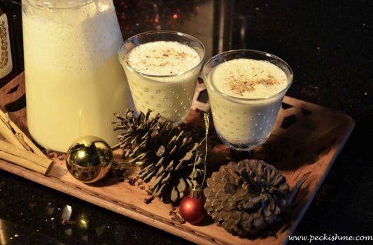 DON'T DRINK MY EGGNOG:  A sweet and creamy mixture of nutmeg, vanilla, cinnamon, and perhaps a tiny bourbon punch!