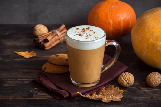NAUGHTE' PUMPKIN LATTE:  The benchmark of autumn includes fragrant espresso and pumpkin with the best autumn spices and a whipped cream topping